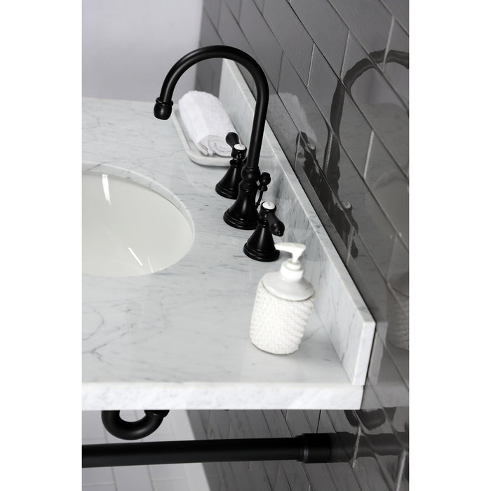 Kingston Tulare VPB2818330 - Dreyfuss Stainless Steel Console Sink Legs, Matte Black