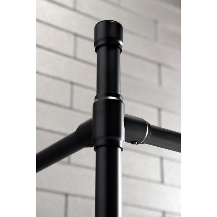 Kingston Tulare VPB2818330 - Dreyfuss Stainless Steel Console Sink Legs, Matte Black