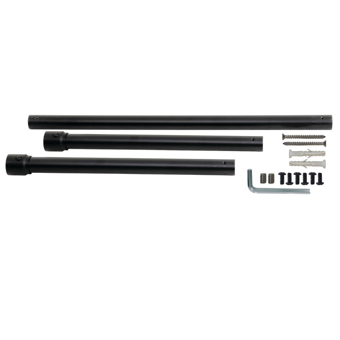 Kingston Dreyfuss VPB2818330H Console Sink Leg Wall Support, Matte Black