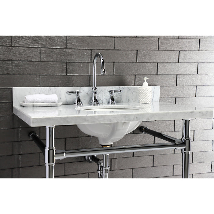 Kingston Tulare VPB2818331 - Dreyfuss Stainless Steel Console Sink Legs, Polished Chrome