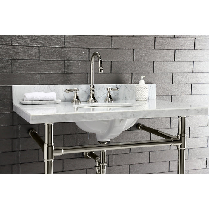 Kingston Tulare VPB2818336 - Dreyfuss Stainless Steel Console Sink Legs, Polished Nickel