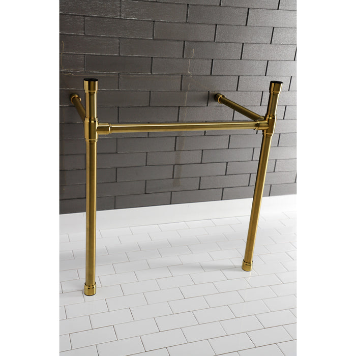 Kingston Tulare VPB2818337 - Dreyfuss Stainless Steel Console Sink Legs, Brushed Brass