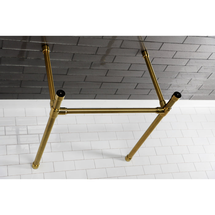 Kingston Tulare VPB2818337 - Dreyfuss Stainless Steel Console Sink Legs, Brushed Brass