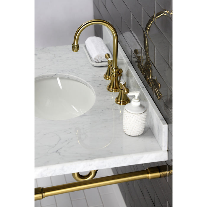 Kingston Tulare VPB2818337 - Dreyfuss Stainless Steel Console Sink Legs, Brushed Brass