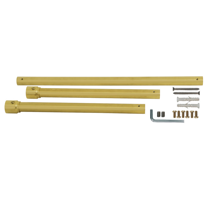 Kingston Dreyfuss VPB2818337H Console Sink Leg Wall Support, Brushed Brass