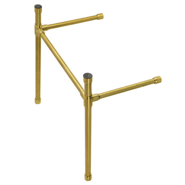 Kingston Tulare VPB2818337 - Dreyfuss Stainless Steel Console Sink Legs, Brushed Brass