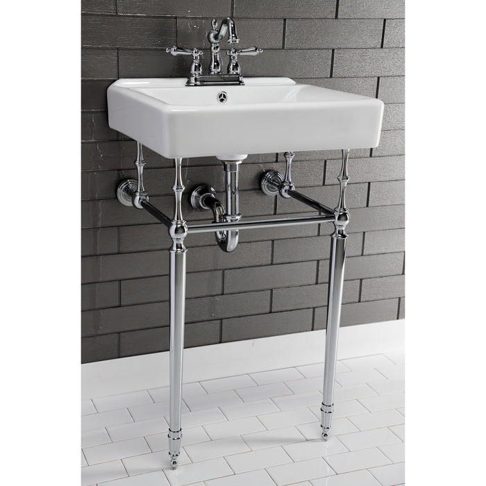 Kingston Heirloom VPB30161 - Edwardian Brass Console Sink Legs, Polished Chrome
