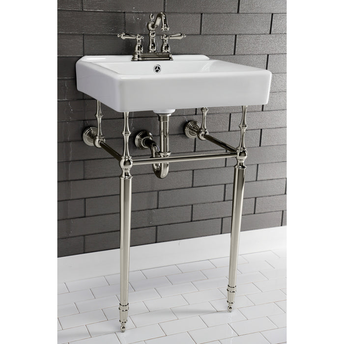 Kingston Heirloom VPB30166 - Edwardian Brass Console Sink Legs, Polished Nickel