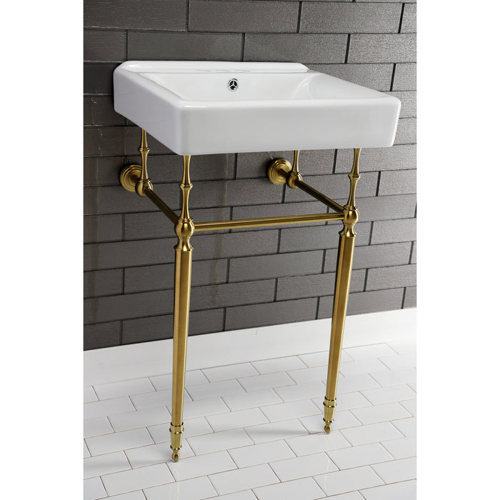 Kingston Heirloom VPB30167 - Edwardian Brass Console Sink Legs, Brushed Brass