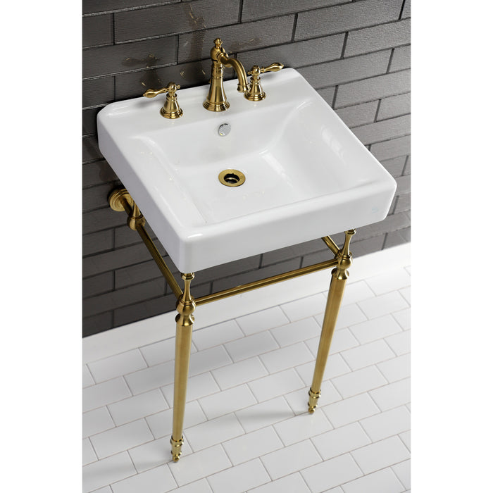 Kingston Heirloom VPB30167 - Edwardian Brass Console Sink Legs, Brushed Brass