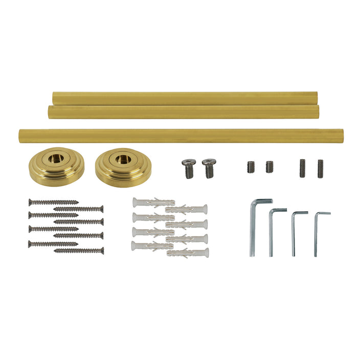 Kingston Edwardian VPB30167H Console Sink Leg Wall Support, Brushed Brass