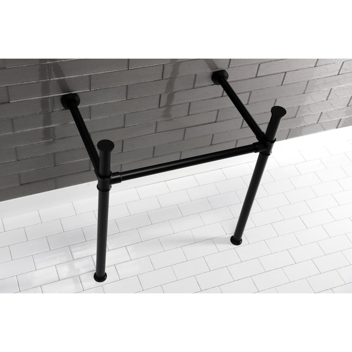 Kingston Tulare VPB33080 - Fauceture Stainless Steel Console Sink Legs, Matte Black