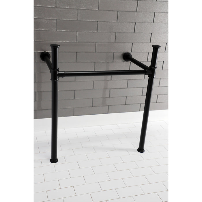 Kingston Tulare VPB33080 - Fauceture Stainless Steel Console Sink Legs, Matte Black