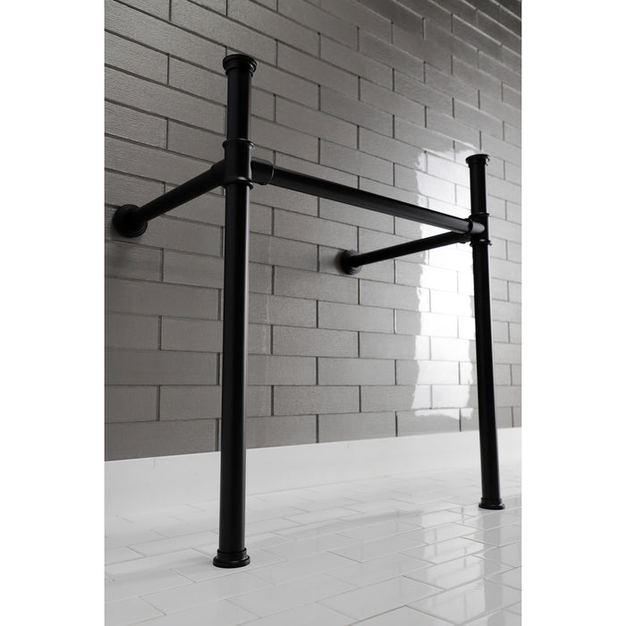 Kingston Tulare VPB33080 - Fauceture Stainless Steel Console Sink Legs, Matte Black