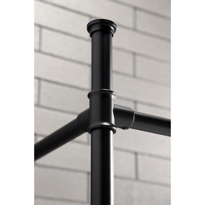 Kingston Tulare VPB33080 - Fauceture Stainless Steel Console Sink Legs, Matte Black