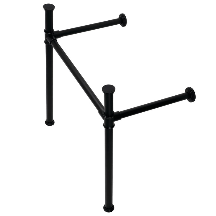 Kingston Tulare VPB33080 - Fauceture Stainless Steel Console Sink Legs, Matte Black