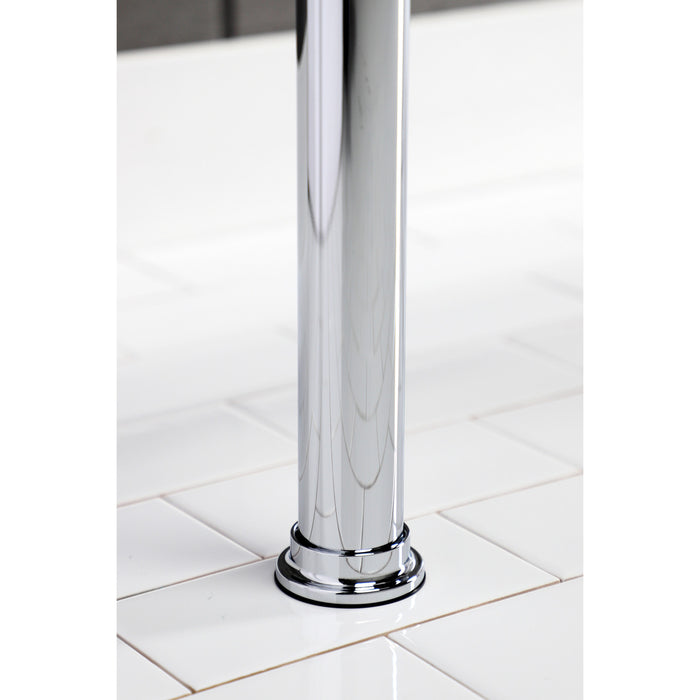 Kingston Tulare VPB33081 - Fauceture Stainless Steel Console Sink Legs, Polished Chrome