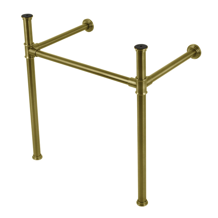 Kingston Tulare VPB33083 - Fauceture Stainless Steel Console Sink Legs, Antique Brass