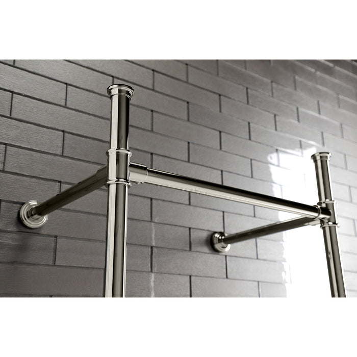 Kingston Tulare VPB33086 - Fauceture Stainless Steel Console Sink Legs, Polished Nickel