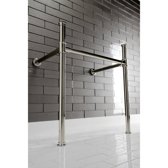 Kingston Tulare VPB33086 - Fauceture Stainless Steel Console Sink Legs, Polished Nickel