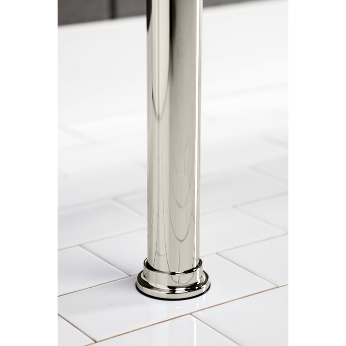 Kingston Tulare VPB33086 - Fauceture Stainless Steel Console Sink Legs, Polished Nickel