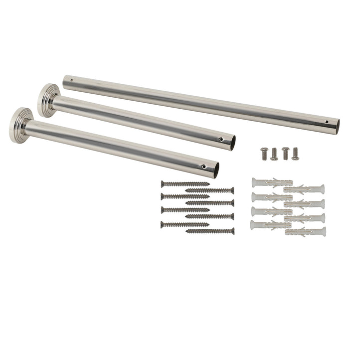 Kingston Fauceture VPB33086H Console Sink Leg Wall Support, Polished Nickel