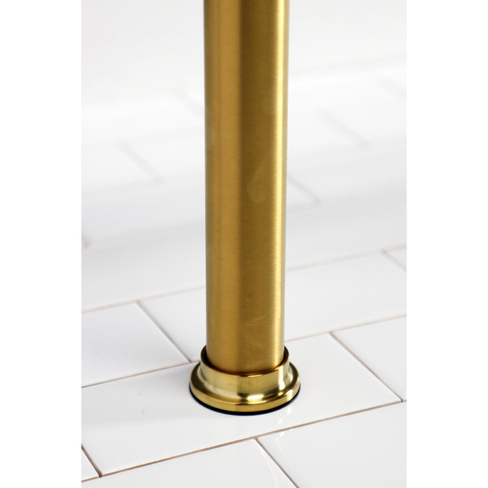 Kingston Tulare VPB33087 - Fauceture Stainless Steel Console Sink Legs, Brushed Brass