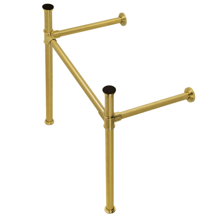Kingston Tulare VPB33087 - Fauceture Stainless Steel Console Sink Legs, Brushed Brass