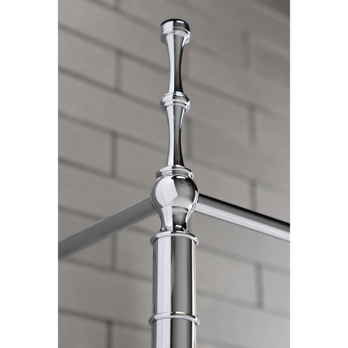 Kingston Heirloom VPB33221 - Edwardian Brass Console Sink Legs, Polished Chrome