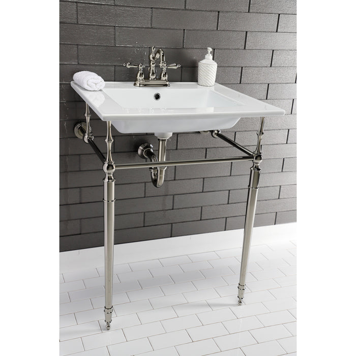 Kingston Heirloom VPB33226 - Edwardian Brass Console Sink Legs, Polished Nickel