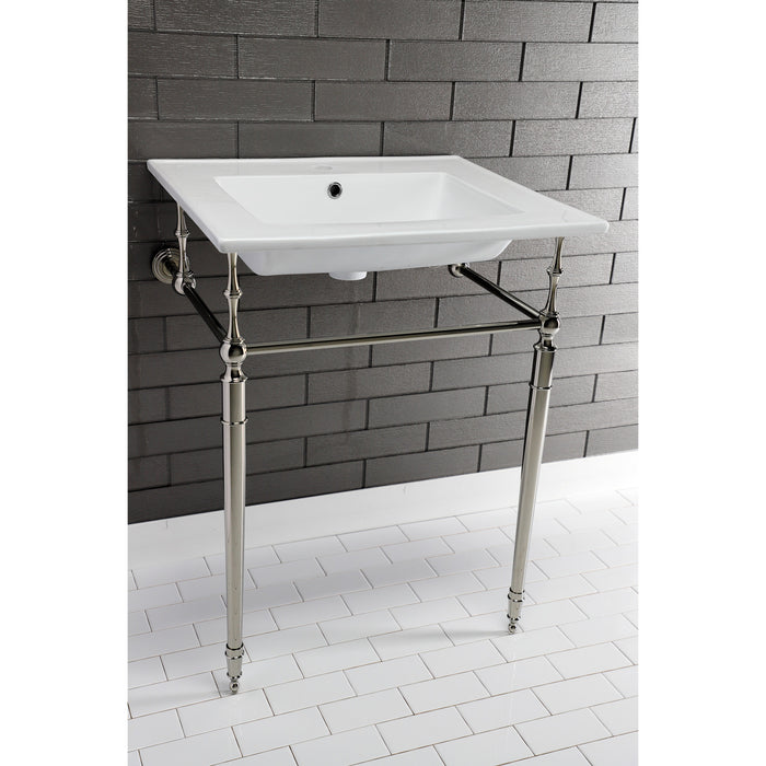 Kingston Heirloom VPB33226 - Edwardian Brass Console Sink Legs, Polished Nickel
