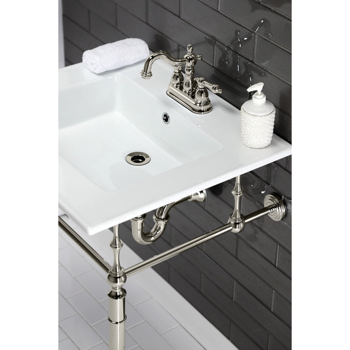 Kingston Heirloom VPB33226 - Edwardian Brass Console Sink Legs, Polished Nickel