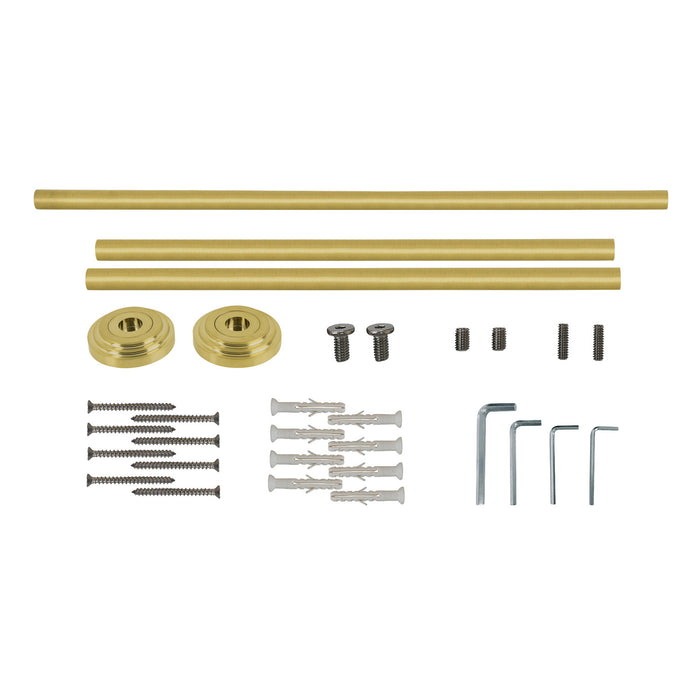 Kingston Edwardian VPB33227H Console Sink Leg Wall Support, Brushed Brass