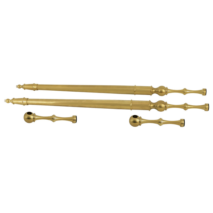 Kingston Edwardian VPB33227P Console Sink Leg Support, Brushed Brass