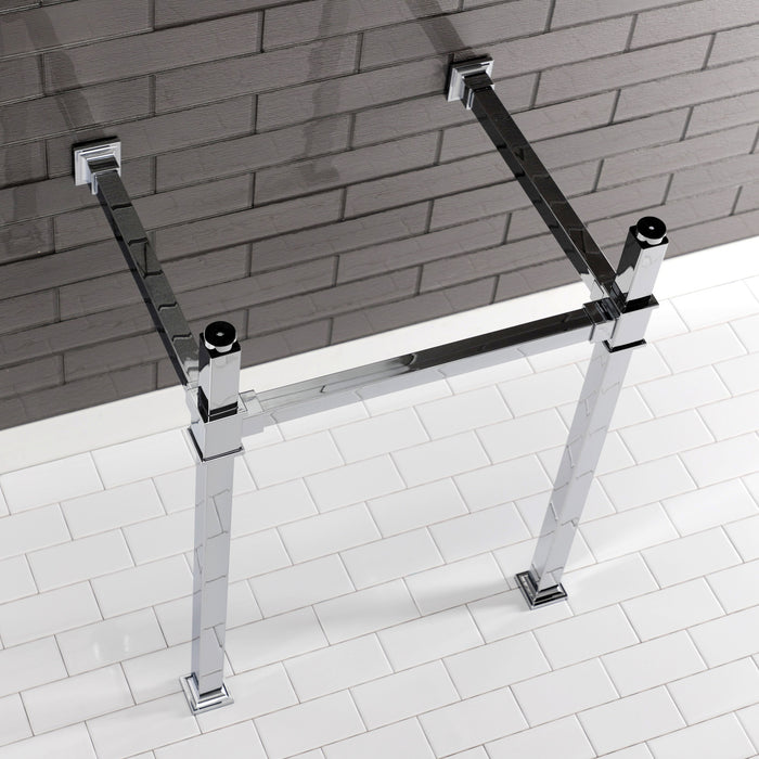 Kingston Sona VPB3322SQ1 - Fauceture Stainless Steel Console Sink Legs, Polished Chrome