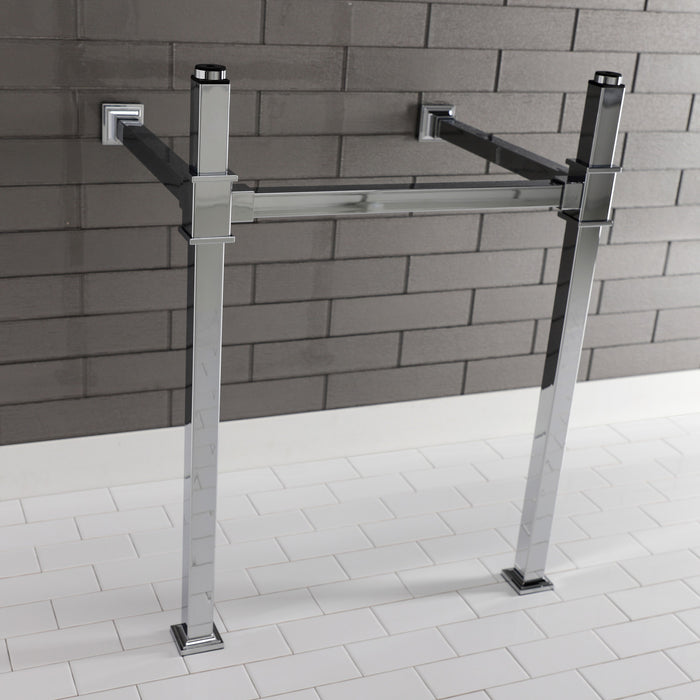 Kingston Sona VPB3322SQ1 - Fauceture Stainless Steel Console Sink Legs, Polished Chrome