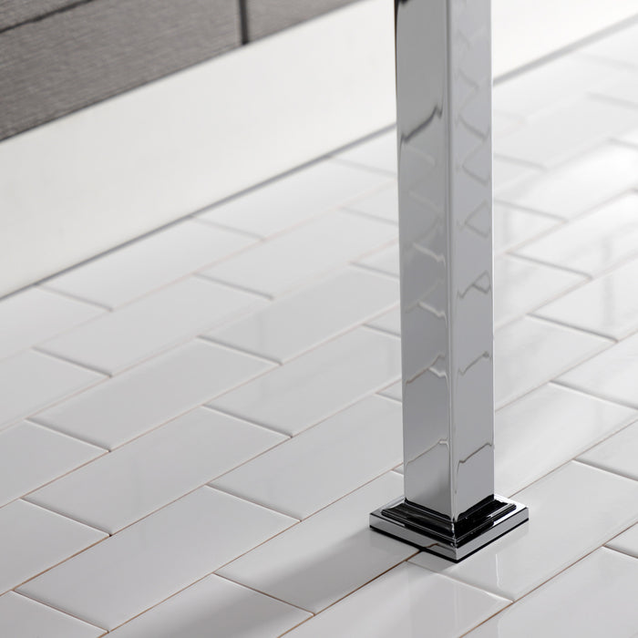 Kingston Sona VPB3322SQ1 - Fauceture Stainless Steel Console Sink Legs, Polished Chrome