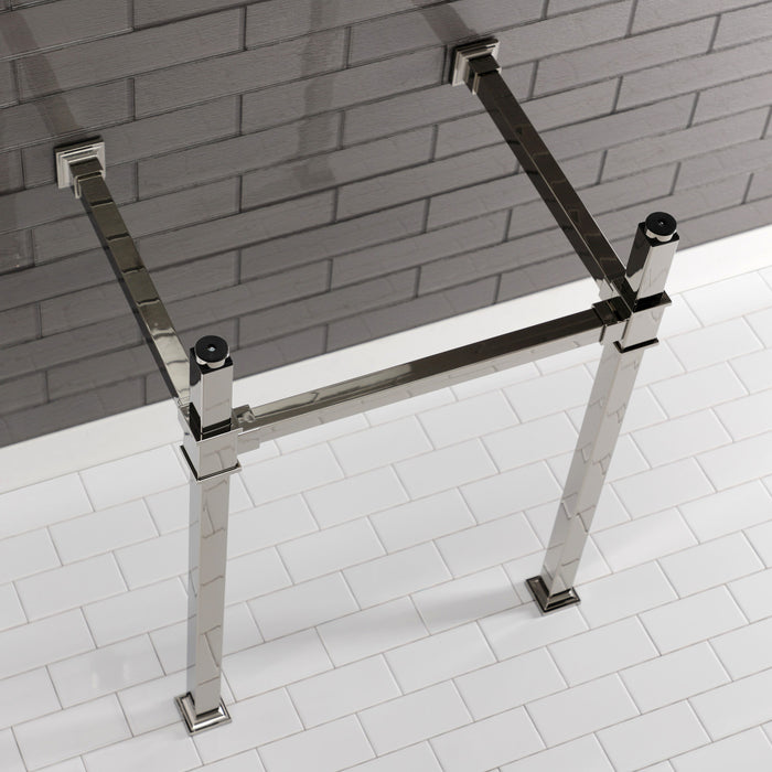 Kingston Sona VPB3322SQ6 - Fauceture Stainless Steel Console Sink Legs, Polished Nickel