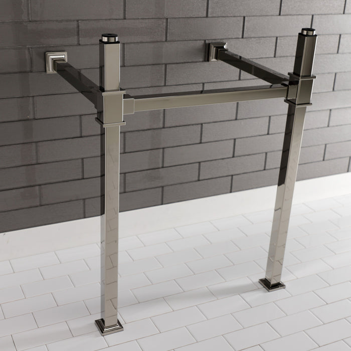 Kingston Sona VPB3322SQ6 - Fauceture Stainless Steel Console Sink Legs, Polished Nickel