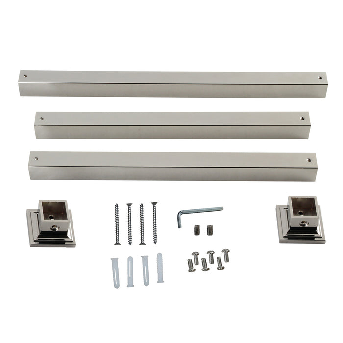 Kingston Fauceture VPB3322SQ6H Console Sink Leg Wall Support, Polished Nickel