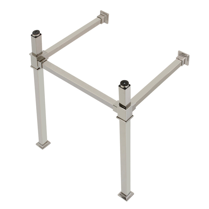 Kingston Sona VPB3322SQ6 - Fauceture Stainless Steel Console Sink Legs, Polished Nickel