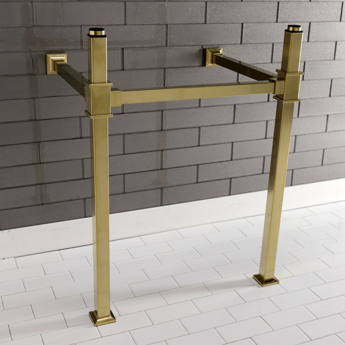 Kingston Sona VPB3322SQ7 - Fauceture Stainless Steel Console Sink Legs, Brushed Brass