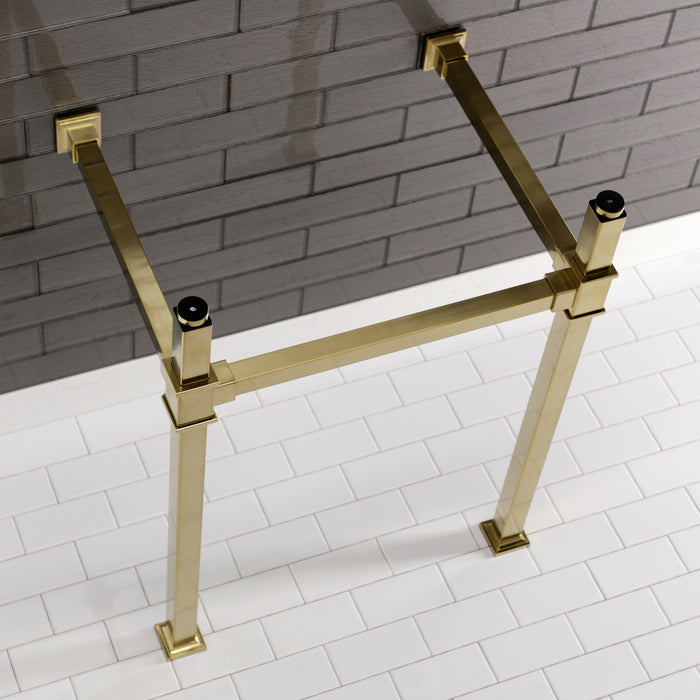 Kingston Sona VPB3322SQ7 - Fauceture Stainless Steel Console Sink Legs, Brushed Brass