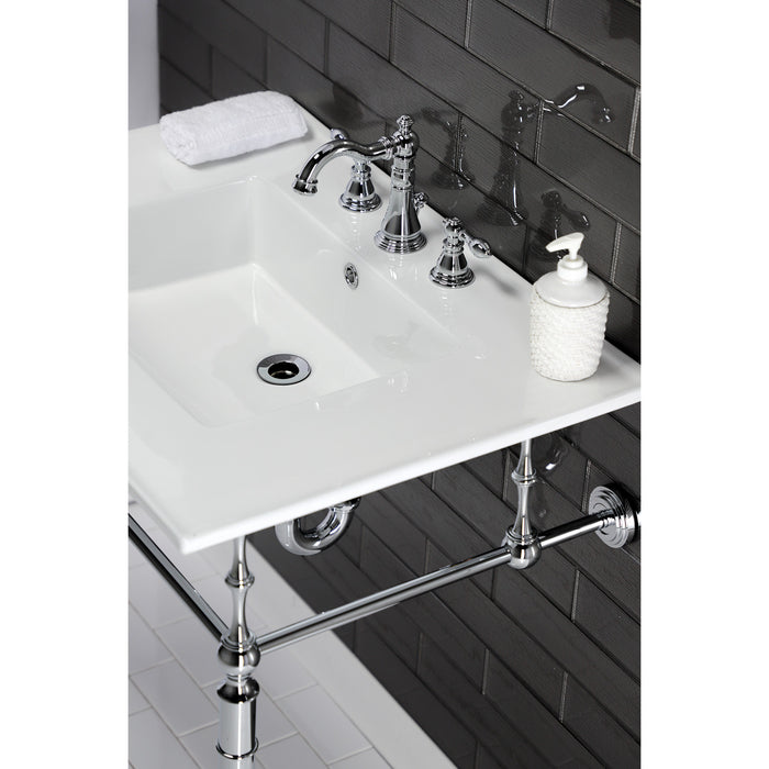 Kingston Heirloom VPB33281 - Edwardian Brass Console Sink Legs, Polished Chrome