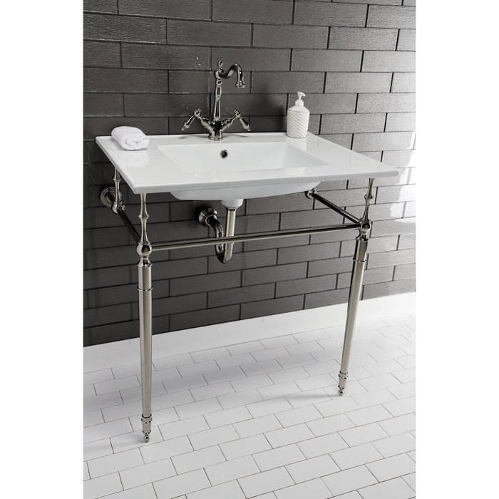 Kingston Heirloom VPB33286 - Edwardian Brass Console Sink Legs, Polished Nickel