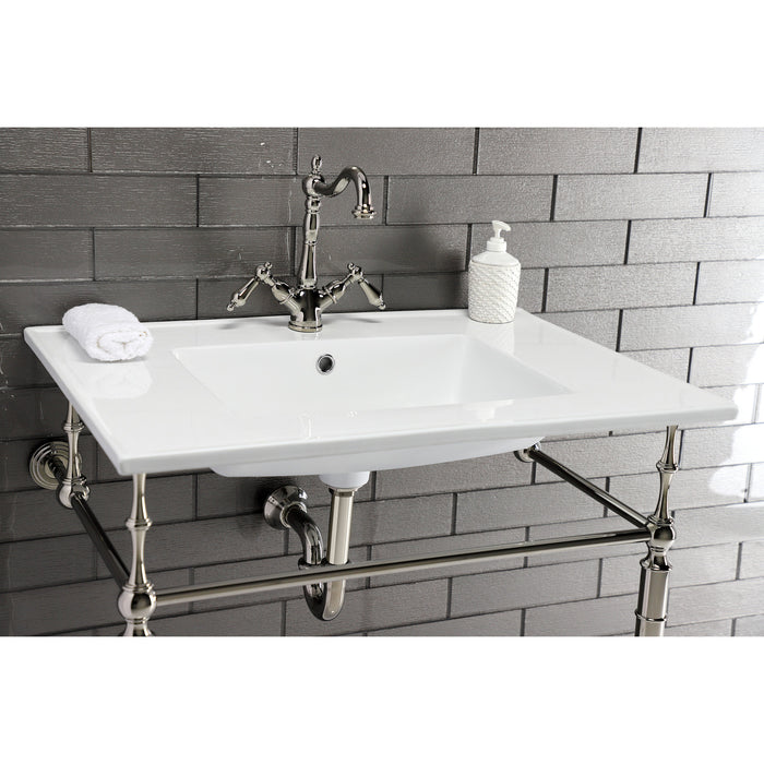 Kingston Heirloom VPB33286 - Edwardian Brass Console Sink Legs, Polished Nickel