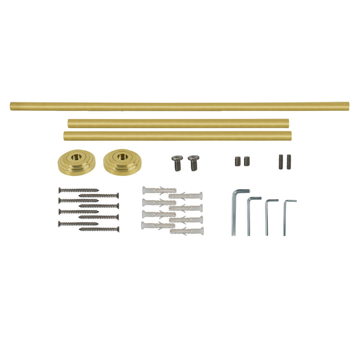 Kingston Edwardian VPB33287H Console Sink Leg Wall Support, Brushed Brass