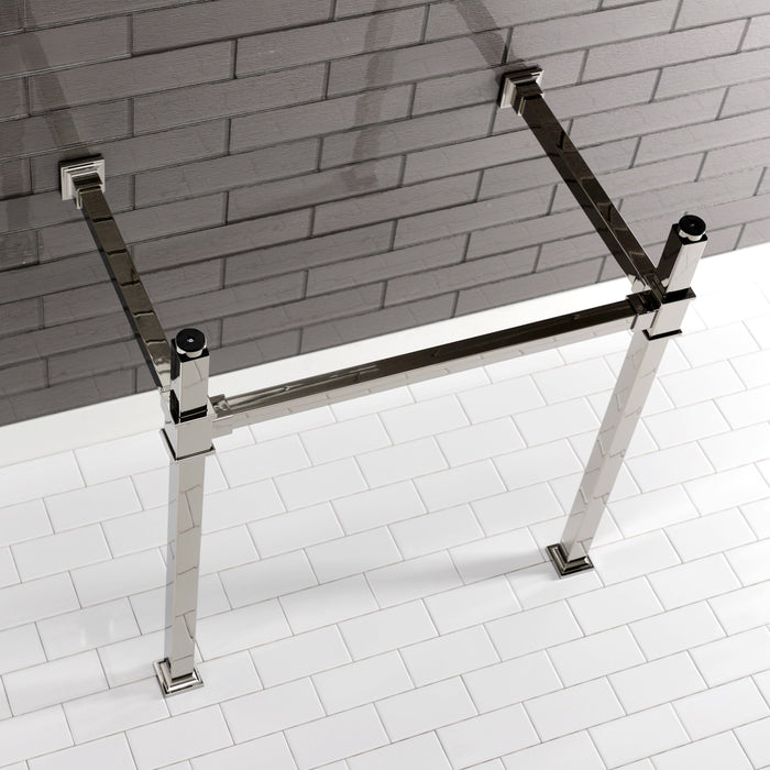 Kingston Sona VPB3328SQ6 - Fauceture Stainless Steel Console Sink Legs, Polished Nickel