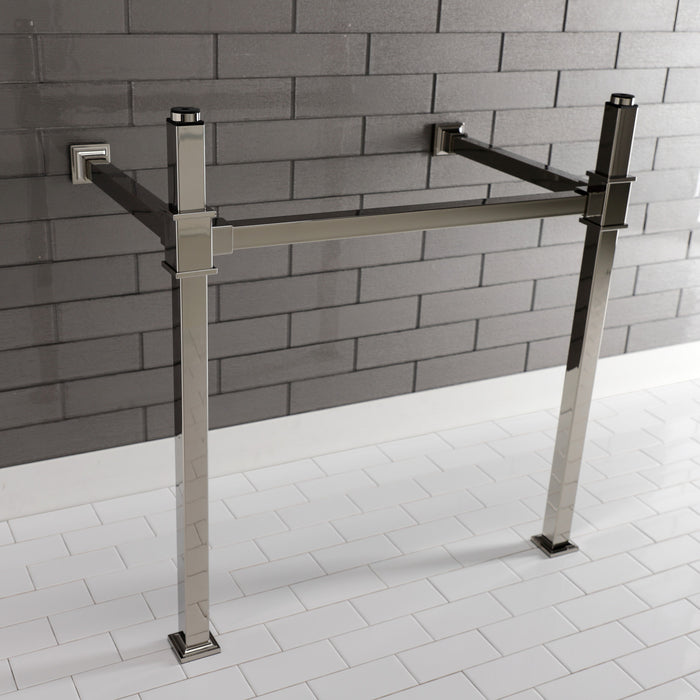 Kingston Sona VPB3328SQ6 - Fauceture Stainless Steel Console Sink Legs, Polished Nickel