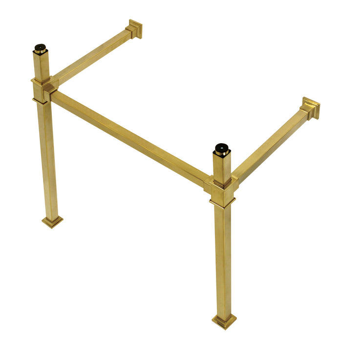 Kingston Sona VPB3328SQ7 - Fauceture Stainless Steel Console Sink Legs, Brushed Brass